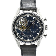 ゼニス　ZENITH　クロノマスターオープン パワーリザーブ シャルルベルモ トリビュート　03.2085.4021/51.C700　ブルー　42mm　世界1975本限定　USED　中古