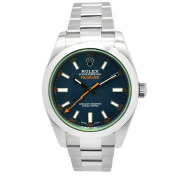 ロレックス　ROLEX　ミルガウス　Ref.116400GV　Zブルー　グリーンガラス　40mm　ランダム番　USED　中古