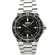 ブライトリング　BREITLING　スーパーオーシャンGMT リミテッド　A32380　グリーンベゼル　世界1000本限定　41mm　USED　中古