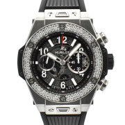 ウブロ　HUBLOT　ビッグバン ウニコ チタニウム ダイヤベゼル　411.NX.1170.RX.1104　45mm　チタン　USED　中古