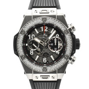 ウブロ　HUBLOT　ビッグバン ウニコ チタニウム ダイヤベゼル　411.NX.1170.RX.1104　45mm　チタン　USED　中古