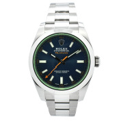 ロレックス　ROLEX　ミルガウス　116400GV　Zブルー　グリーンガラス　40mm　USED　中古