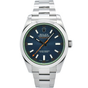 ロレックス　ROLEX　ミルガウス　Ref.116400GV　Zブルー　グリーンガラス　40mm　USED　中古