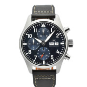 IWC　パイロットウォッチ クロノグラフ 41　IW388101　ブルー　SS　USED　中古