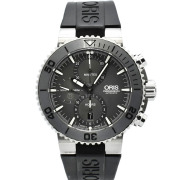 オリス　ORIS　アクイス チタン クロノグラフ　674 7655 7253R　46mm　USED　中古