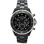 シャネル　CHANEL　J12 クロノグラフ　Ref.H2419　9Pダイヤ　41mm　USED　中古