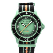 ブランパン×スウォッチ　BLANCPAIN×Swatch　フィフティファゾムス インディアンオーシャン　SO35I100　バイオセラミック　42.3mm　未使用品