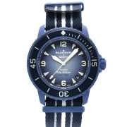 ブランパン×スウォッチ　BLANCPAIN×Swatch　フィフティファゾムス アトランティックオーシャン　SO35A100　バイオセラミック　42.3mm　未使用品