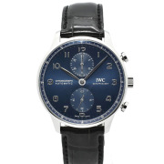 IWC　ポルトギーゼ　クロノグラフ　IW371606　ブルー　41mm　USED　中古