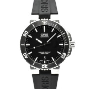 オリス　ORIS　アクイス デイト　733 7676 4154R　40mm　ブラック　USED　中古