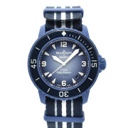 ブランパン×スウォッチ　BLANCPAIN×Swatch　フィフティファゾムス アトランティックオーシャン　SO35A100　バイオセラミック　42.3mm　未使用品