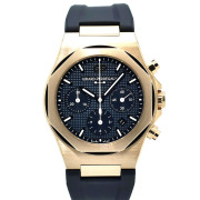 ジラール・ペルゴ　GIRARD-PERREGAUX　ロレアート クロノグラフ　81020-52-432-BB4A　18KPG　ブルー　42mm　USED　中古