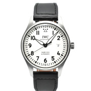IWC　パイロットウォッチ　マーク18　IW327002　40mm　シルバー　革　USED　中古
