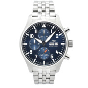 IWC　パイロットウォッチ クロノグラフ　IW378004　43mm　ブルー　SS　USED　中古