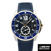 カルティエ　CARTIER　カリブル ドゥ カルティエ ダイバー　W2CA0008　ブルー　42mm　SS/18KPG　USED　中古