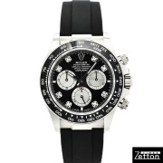 ロレックス　ROLEX　デイトナ　Ref.126519LNG　8Pダイヤ　18KWG　ブライトブラック/スチール　オイスターフレックス　未使用品