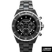 シャネル　CHANEL　J12 クロノグラフ　Ref.H2419　9Pダイヤ　41mm　USED　中古