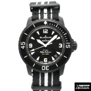 ブランパン×スウォッチ　BLANCPAIN×Swatch　フィフティファゾムス オーシャン オブ ストーム　SO35B400　バイオセラミック　42.3mm　USED　中古