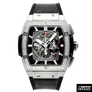 ウブロ　HUBLOT　スピリット オブ ビッグバン チタニウム ベゼルダイヤ  601.NX.0173.LR.1104　51mm×45mm　USED　中古