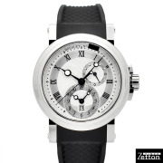 ブレゲ　BREGUET　マリーン GMT　5857ST/12/5ZU　SS　シルバー　42mm　ラバー　USED　中古