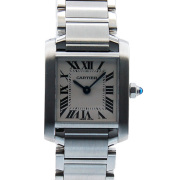 カルティエ　CARTIER　タンクフランセーズ　SS/SM　レディース　W51008Q3　ホワイト　クォーツ　USED　中古