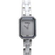 シャネル　CHANEL　プルミエール　ホワイトセラミック　H2132　ケースダイヤ　USED　中古