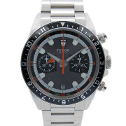 チューダー(チュードル)　TUDOR　ヘリテージクロノ　70330N　42mm　SS　自動巻　グレー　USED　中古