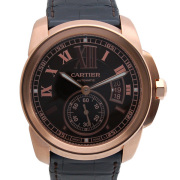 カルティエ　CARTIER　カリブル　ドゥ　カルティエ　W7100007　18KPG　メンズ　自動巻　ブラウン　USED　中古