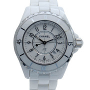 シャネル　CHANEL　J12 　ホワイト　白　セラミック　H0968　レディース　クォーツ　33mm　USED　中古
