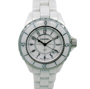 シャネル　CHANEL　J12 　ホワイト　白　セラミック　H0968　レディース　クォーツ　33mm　USED　中古
