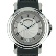 ブレゲ　BREGUET　マリーン2　ラージデイト　5817ST/12/5V8　SS　シルバー　39mm　ラバー　USED　中古