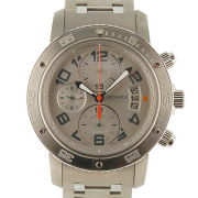 エルメス　HERMES　クリッパークロノ　メカニカルダイバー　CP2.941.220/4963　メンズ　自動巻　ライトグレー　USED　中古
