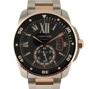 カルティエ　CARTIER　カリブル　ドゥ　カルティエ　ダイバー　W7100054　コンビ　ブラック　USED　中古