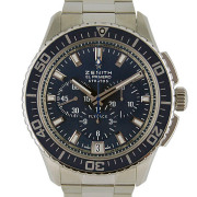 ゼニス　ZENITH　エルプリメロ　ストラトス　フライバック　03.2067.405/51.M2060　ブルー　USED　中古