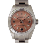 ロレックス　ROLEX　オイスターパーペチュアル　Ref.176200　 ピンク369　レディース　自動巻　26mm　M番ルーレット　USED　中古