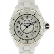シャネル　CHANEL　J12 　ホワイト　白　セラミック　H0968　レディース　クォーツ　33mm　USED　中古