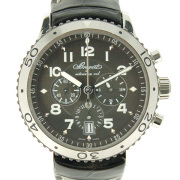 ブレゲ　BREGUET　トランスアトランティック　タイプ21　3810ST/92/9ZU　グレー　革ベルト　USED　中古