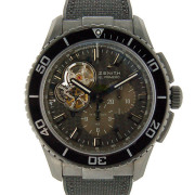 ゼニス　ZENITH　エルプリメロ　ストラトス　スピンドリフト　75.2060.4061/21.R573　SS　ブラック　USED　中古