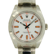 ロレックス　ROLEX　ミルガウス　116400　ホワイト　V番　生産終了　未使用品