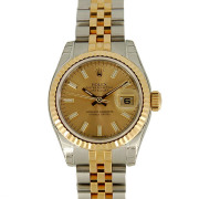 ロレックス　ROLEX　デイトジャスト　179173　シャンパン　レディース　コンビ　ランダム番　未使用品