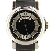 ブレゲ　BREGUET　マリーン2　ラージデイト　5817ST/92/5V8　SS　ブラック　39mm　ラバー　USED　中古