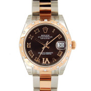 ロレックス　ROLEX　デイトジャスト　Ref.178341　チョコレート　SS×PG　VIダイヤ　31mm　未使用品
