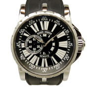 ロジェ・デュブイ　ROGER DUBUIS　エクスカリバー　EX45 77 9 9.71R　SS　45mm　ブラック　ラバーベルト　世界888本限定　USED　中古