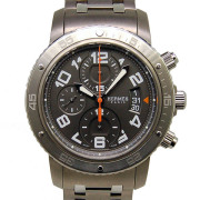 エルメス　HERMES　クリッパークロノ　メカニカルダイバー　CP2.941.230/4963　メンズ　自動巻　グレー　USED　中古