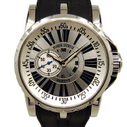 ロジェ・デュブイ　ROGER DUBUIS　エクスカリバー　EX45 77 9 3.7AR　SS　45mm　シルバー　ラバーベルト　世界888本限定　USED　中古