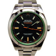 ロレックス　ROLEX　ミルガウス　116400GV　グリーンガラス　ブラック　ランダム番　未使用品