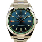 ロレックス　ROLEX　ミルガウス　116400GV　Zブルー　グリーンガラス　国内正規　未使用品