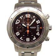 エルメス　HERMES　クリッパークロノ　メカニカルダイバー　CP2.941.435/4963　メンズ　自動巻　ブラウン　USED　中古