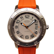 エルメス　HERMES　クリッパー スポーツオート TGM　CP2.741　41mm　自動巻　ライトグレー　未使用品