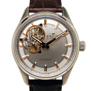 ゼニス　ZENITH　エルプリメロ　シノプシス 03.2170.4613/01.C713　SS　シルバー　革ベルト　USED　中古